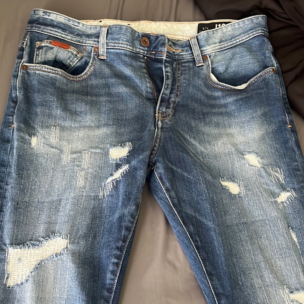 Armani Exchange Skinny ripped jeans
